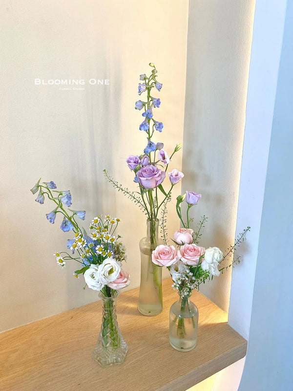 Fresh bud vases - 花蕾鲜花瓶1组 （1组3个）