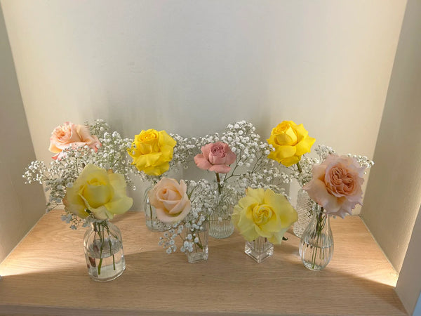 Fresh bud vases - 花蕾鲜花瓶1组 （1组3个）